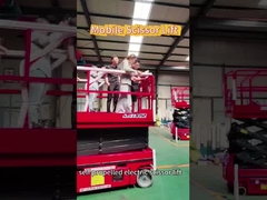 Αυτοκινούμενο ανελκυστήρα ψαλίδι 6m 8m 10m 12m 320kg 450kg Πλατφόρμα εναέριας εργασίας κατασκευής