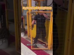 Βιομηχανική αποθήκη υδραυλικός ανελκυστήρας φορτίου κατακόρυφος οδηγός σιδηροδρομικών εμπορευμάτων ανελκυστήρας