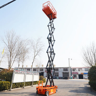 Αγορά Φορτίο 450kg Mobile Aerial Work Hydraulic Scissor Lift Platform For Construction διαδικτυακή κατασκευή
