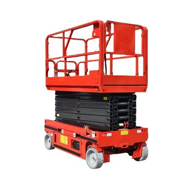 10m 12m 320kg Ηλεκτρικό αυτοκινούμενο ανελκυστήρα ψαλίδι κινητή εναέρια εργασία άνθρωπος ανελκυστήρας πλατφόρμα
