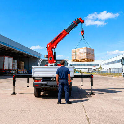 Μικρός αναδιπλούμενος γερανός φορτηγού 4 τόνων για μίνι πικ απ