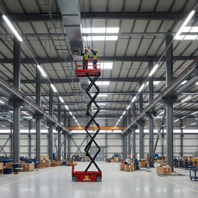 Βιομηχανικό ηλεκτρικό ανελκυστήρα ψαλίδων 6m 8m 10m Πλατφόρμα ανύψωσης εναέριων εργασιών