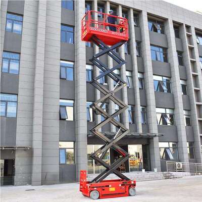 Electric Hydraulic Scissor Lift Mobile 4 - 16m Ύψος 350kg Ικανότητα φόρτωσης