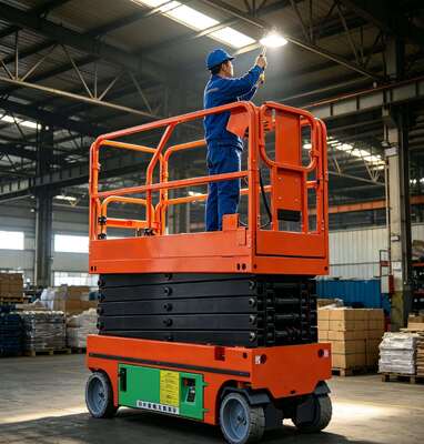 Mini Full Electric Scissor Lift 230kg Φορτίο 6m Ύψος Για Εσωτερική Συντήρηση