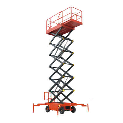 6m - 10m 2000kg Κινητή μικρή ηλεκτρική πλατφόρμα ανύψωσης ψαλίδων