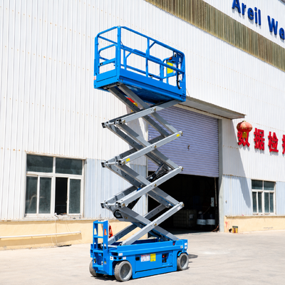 Mini Self Propeled Scissor Lift Τραπέζι 230kg Ηλεκτρική Ανυψωμένη Πλατφόρμα