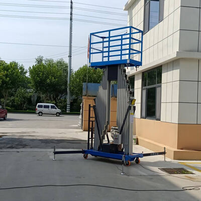 Ηλεκτρικό υδραυλικό αναδιπλούμενο ανυψωτικό διπλής κολόνας από κράμα αλουμινίου